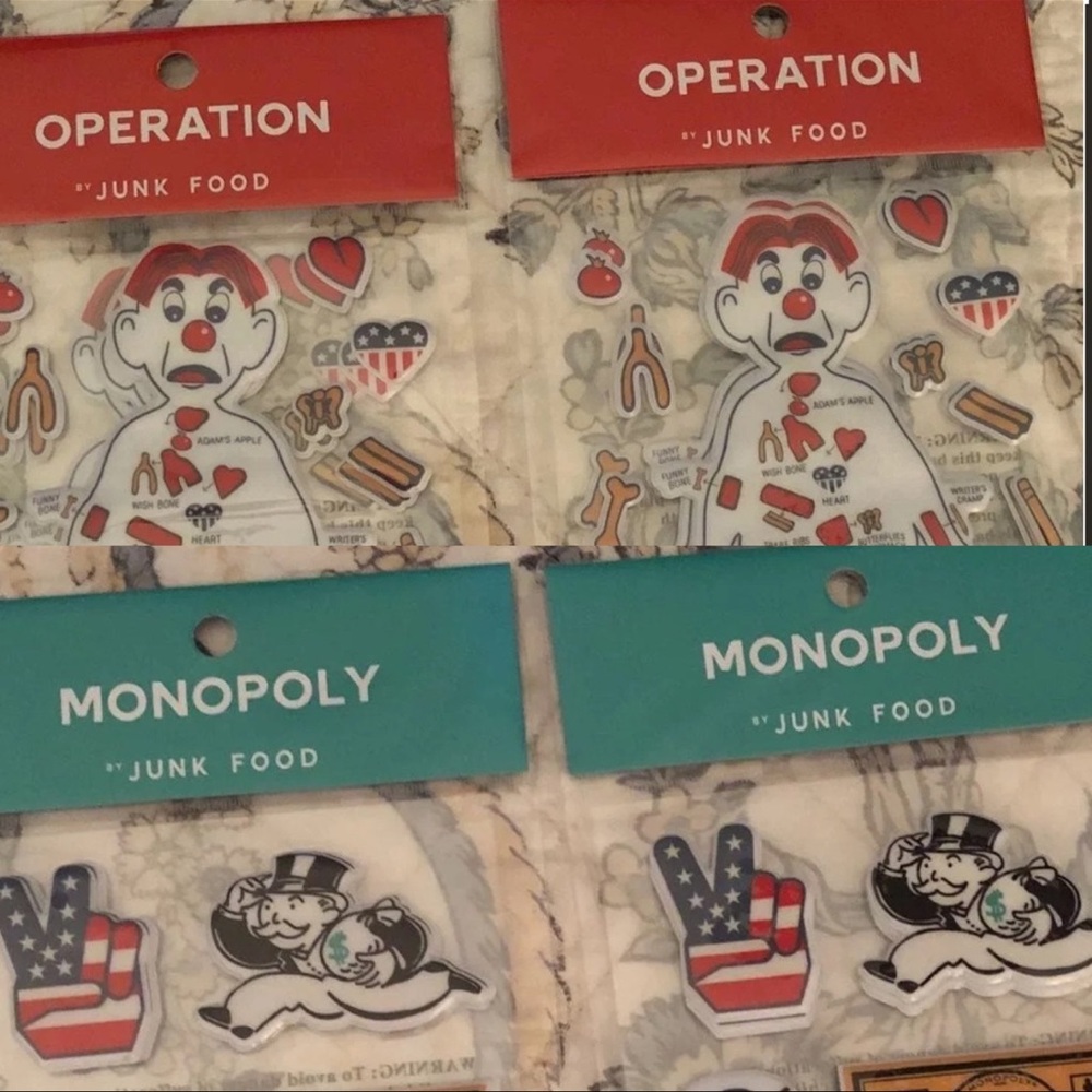JUNK FOOD - VINTAGE GAME STICKERS